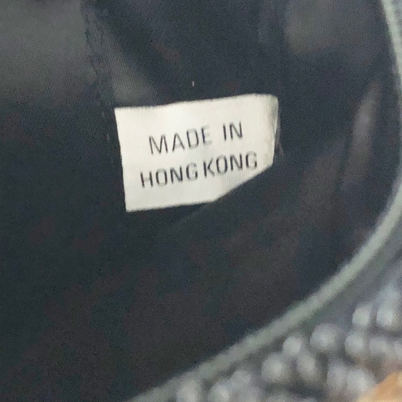 VTG Hand Beaded Shoulder Bag Checkered Gold Black - Picture 8 of 11